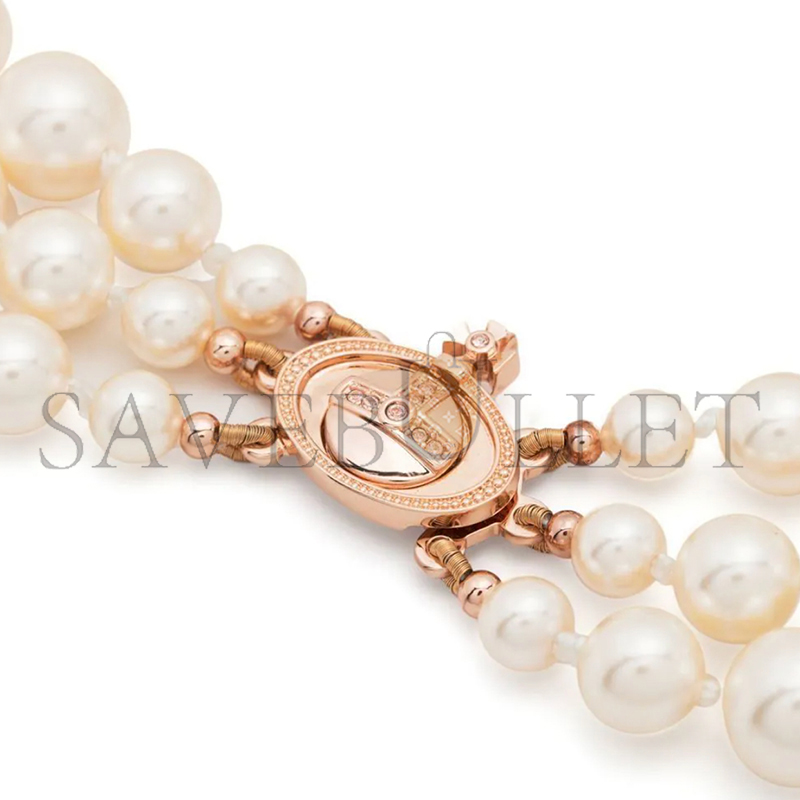 VIVIENNE WESTWOOD THREE ROW PEARL BAS RELIEF 6303000702G128G128